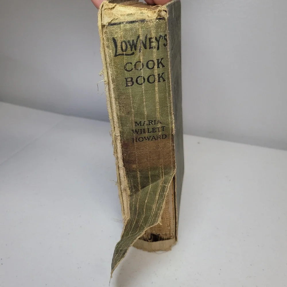 Lowneys Cook Book‎ Antique 1907 Maria Willett Howard Green Recipes